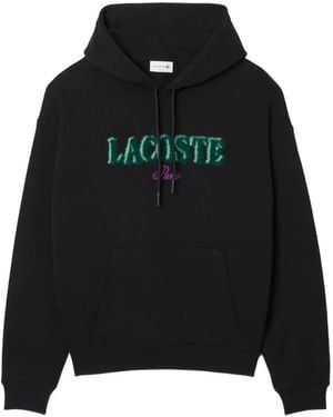 Lacoste Logo Hoodie - Black