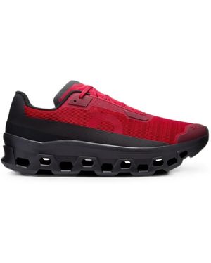 On Shoes Cloudmster Void Lace-Up Trainers - Red