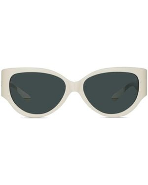 Linda Farrow Connie Cat-Eye Sunglasses - White