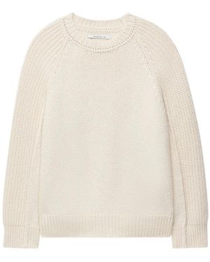 Another Tomorrow Oversized Raglan-Sleeve Jumper - White