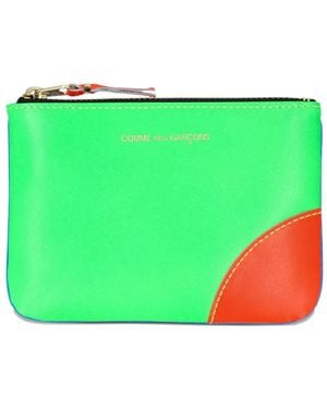Comme des Garçons Super Fluo Zip Wallet - Green