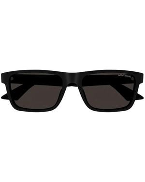 Montblanc Square-Frame Sunglasses - Black