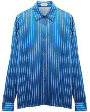 Versace Viscose-Jersey Shirt - Blue