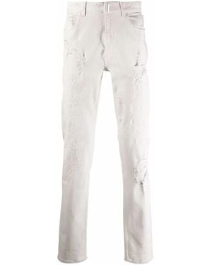 Givenchy Vaqueros Slim Con Efecto Envejecido - Blanco