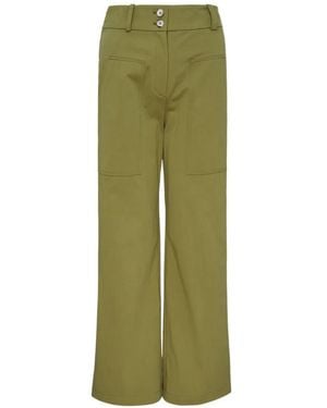 Club21 Collection Adele Wide-Leg Trousers - Green
