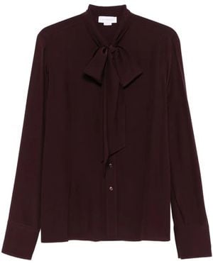 Stella McCartney Bow-Tie Silk Shirt - Purple