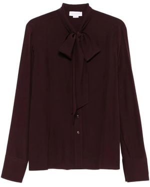 Stella McCartney Bow-Tie Silk Shirt - Purple