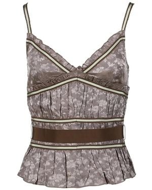 KNWLS Caraco Volanté Freya À Fleurs - Gray