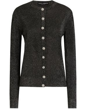 Dolce & Gabbana Metallic Cardigan - Black