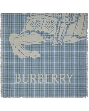 Burberry Signature Knight スカーフ - ブルー