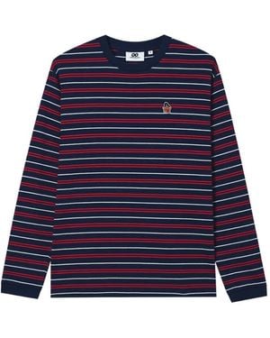 Chocoolate Striped Long-Sleeve T-Shirt - Blue