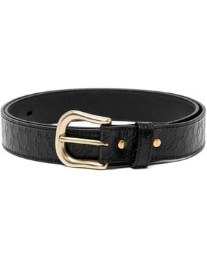 Thames MMXX Cintura Con Fibbia Goffrata - Nero