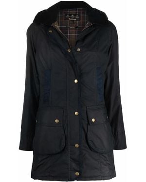 Barbour Hooded Parka Coat - Black