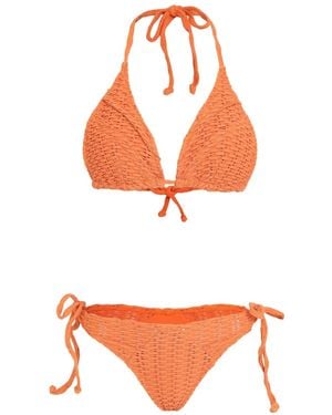 Amir Slama Bikini À Design Tressé - Orange