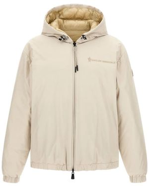 Moncler Berguns Reversible Quilted Down Jacket - Natural