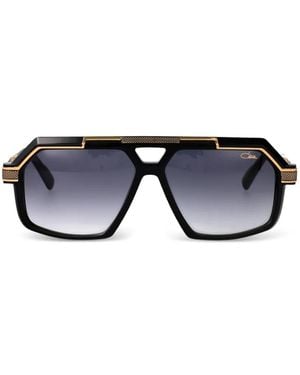 Cazal Geometric-Frame Sunglasses - Black
