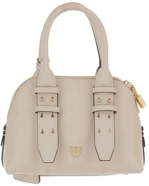 Pinko Love Birds Shoulder Bag - Natural