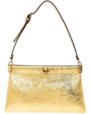 Etro Mini Leather Tote Bag - Metallic