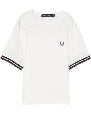 Fred Perry Crew Neck T-Shirt - White