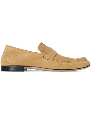 The Row Suede Loafers - Natural