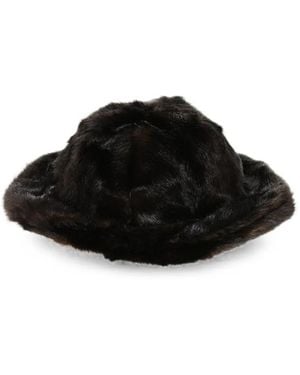 DSquared² Faux-Fur Bucket Hat - Black