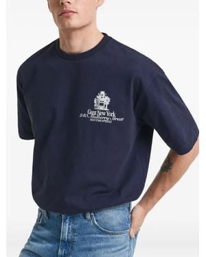 Mulberry Graphic-Print T-Shirt - Blue