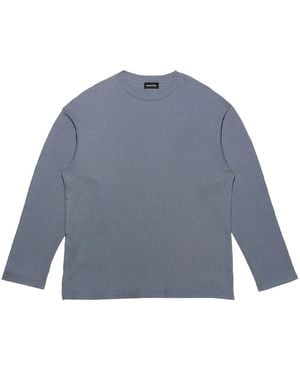 Mainless Waffle-Knit Sweater - Blue