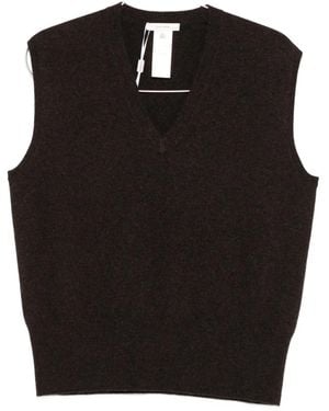The Row V-Neck Sleeveless Pullover - Black