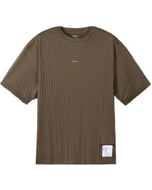 Satisfy Ribbed Crew-Neck T-Shirt - Grey