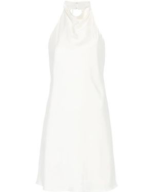 ROTATE BIRGER CHRISTENSEN ホルターネック サテンドレス - ホワイト