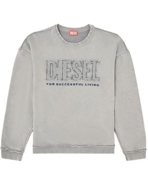 DIESEL S-Boxt-Raw-V1 Sweatshirt - Grey