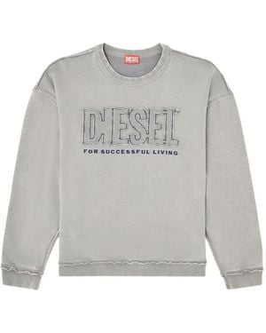 DIESEL S-Boxt-Raw-V1 Sweatshirt - Grey