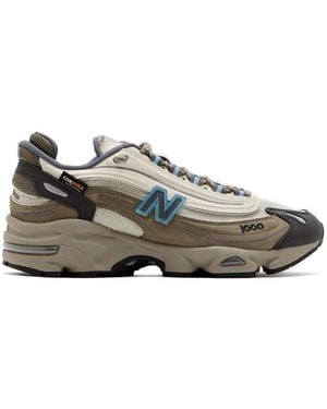 New Balance 1000 Cordura Panelled Lace-Up Trainers - Grey