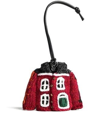 JW Anderson Knitted House Charm - Red