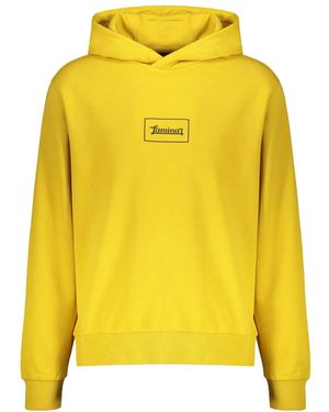 Herno Hoodie À Logo Brodé - Jaune