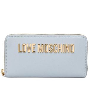 Love Moschino Logo-Lettering Wallet - Blue