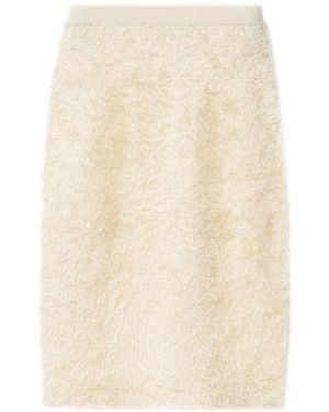 Fabiana Filippi Textured-Finish Midi Skirt - Natural