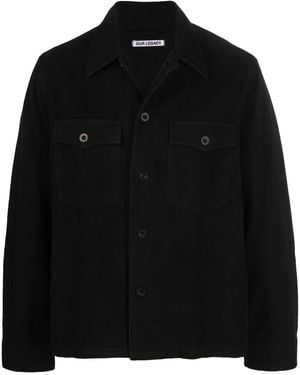 Our Legacy Evening Coach Jacket Overshirt - Black