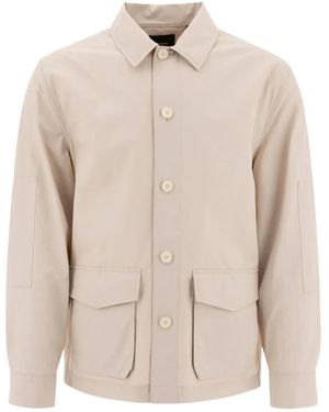 Vince Giacca-Camicia Con Tasche E Bottoni - Neutro