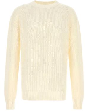 Amiri Logo Cotton Sweater - Natural