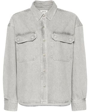 Agolde Gwen Denim -Hemd für Frauen - Grau