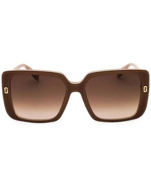 Marc Jacobs Square-Frame Sunglasses - Brown