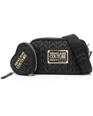 Versace Jeans Couture Logo Plaque Cross Body Bag - Black