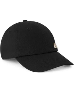 CASABLANCA Cotton Logo Cap - Black