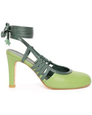 Sarah Chofakian Island Garden Pumps 75Mm - Grün