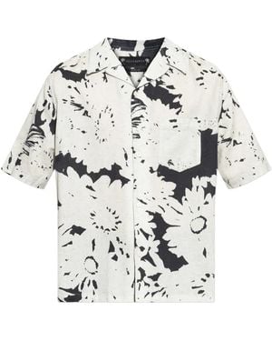 AllSaints Girona Floral-Print Shirt - White