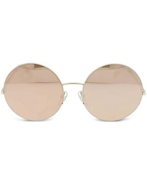 Victoria Beckham ラウンドフレーム サングラス - ナチュラル