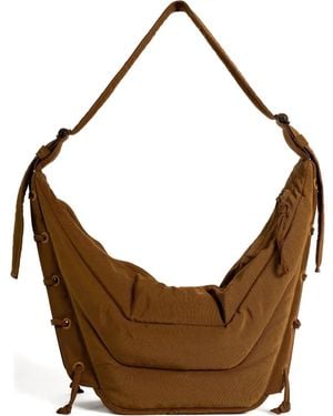 Lemaire Quilted Lace-Up Shoulder Bag - Brown