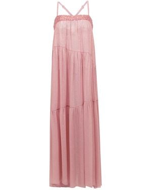 SANA OSMANI Tobago Sequin Midi Dress - Pink
