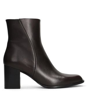 Evaluna Square-Toe Ankle Boots - Black